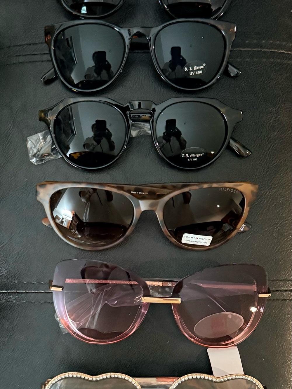 Women’s Sunglasses (Lot of 6) including Tommy Hilfiger (1) & Pink Juicy (1)